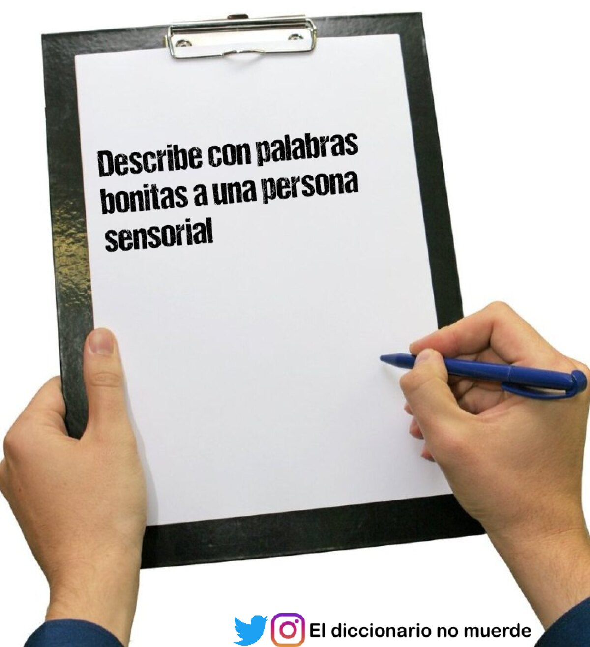 Describe con palabras bonitas a una persona sensorial