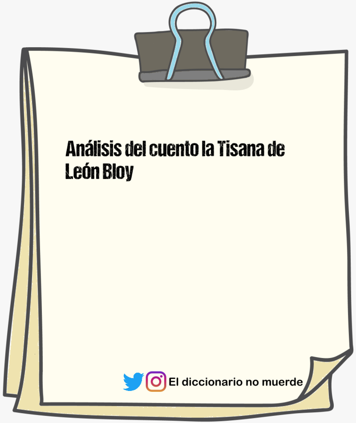 Análisis del cuento la Tisana de León Bloy