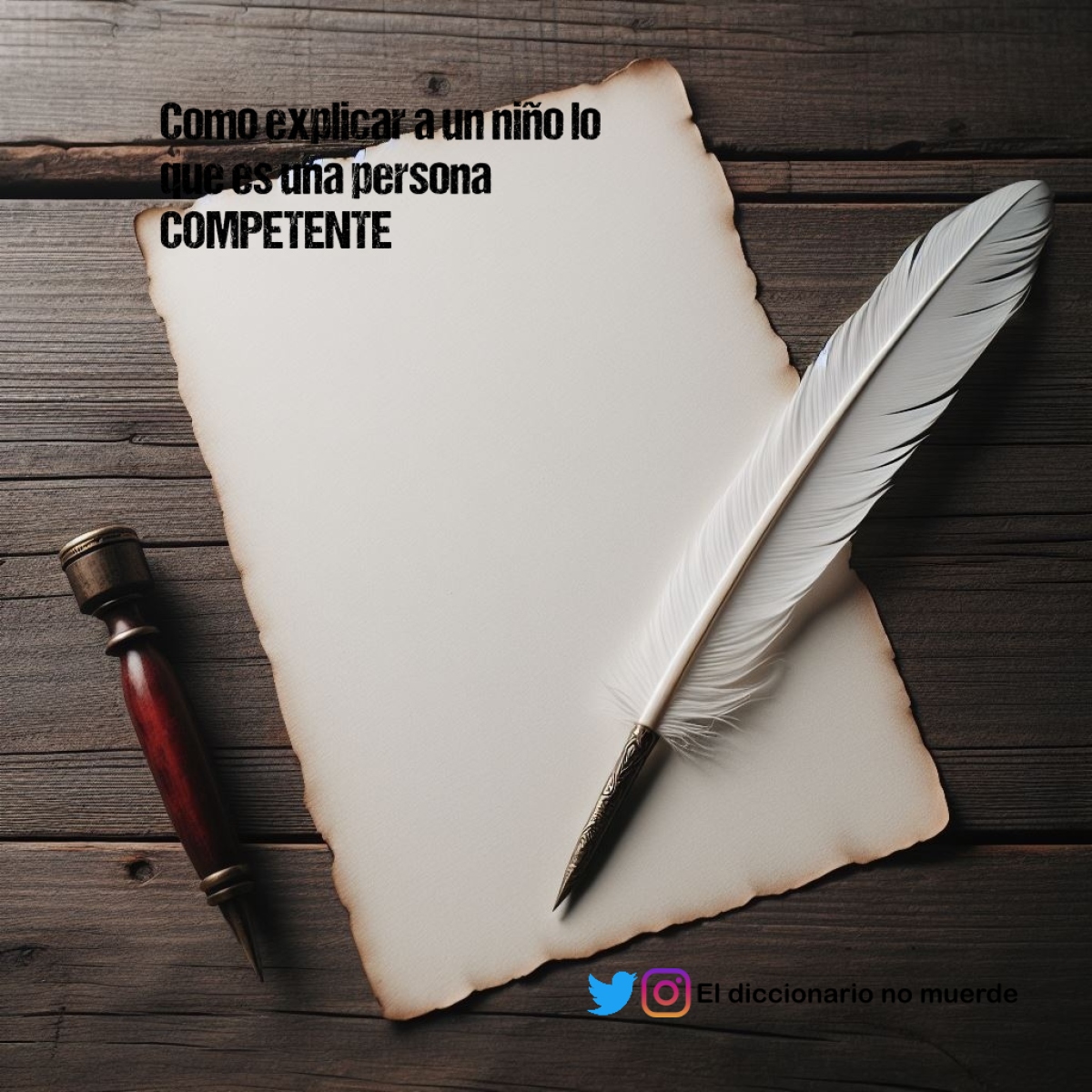 Como explicar a un niño lo que es una persona COMPETENTE 