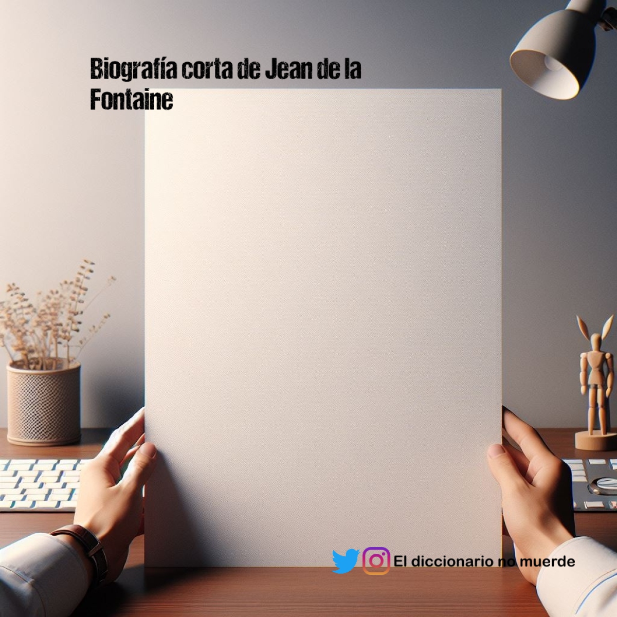 Biografía corta de Jean de la Fontaine