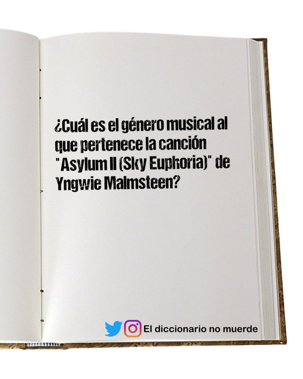 ¿Cuál es el género musical al que pertenece la canción "Asylum II (Sky Euphoria)" de Yngwie Malmsteen?