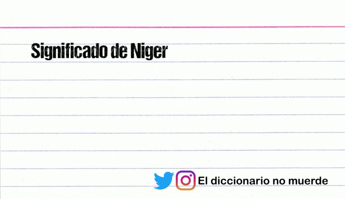 Significado de Niger