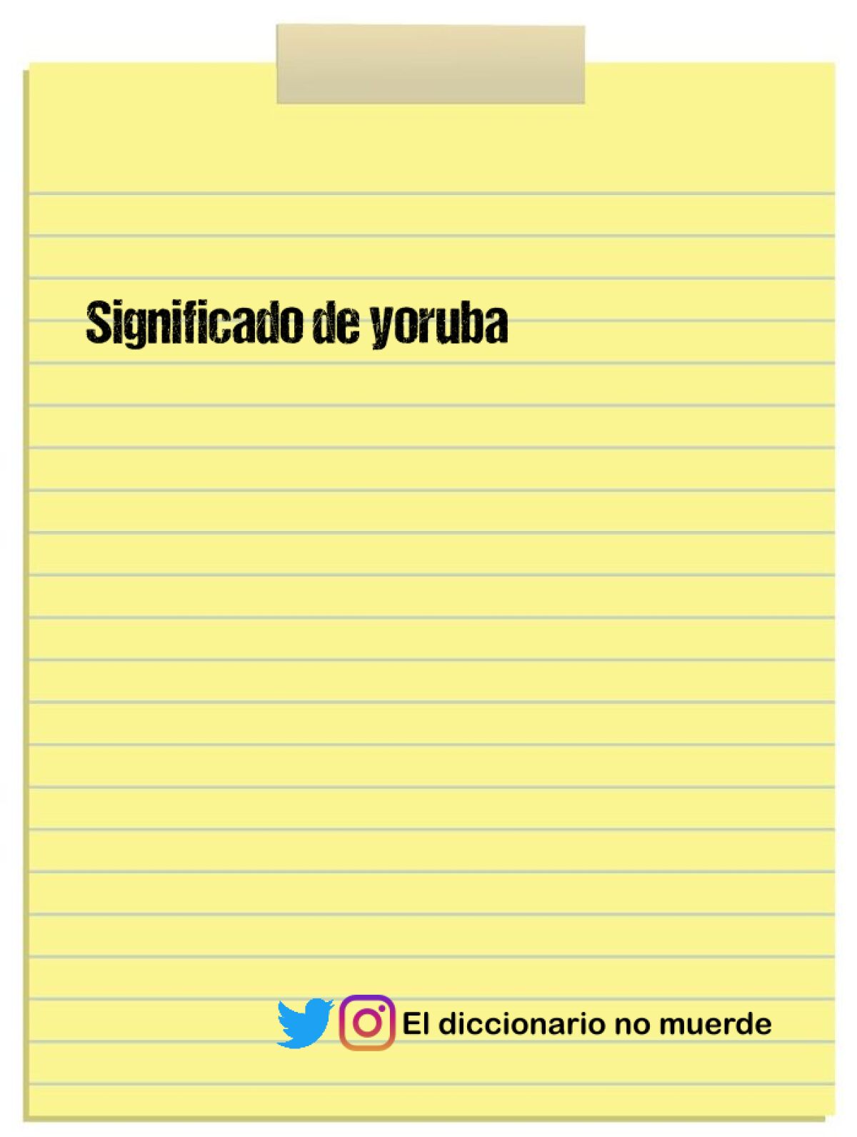 Significado de yoruba