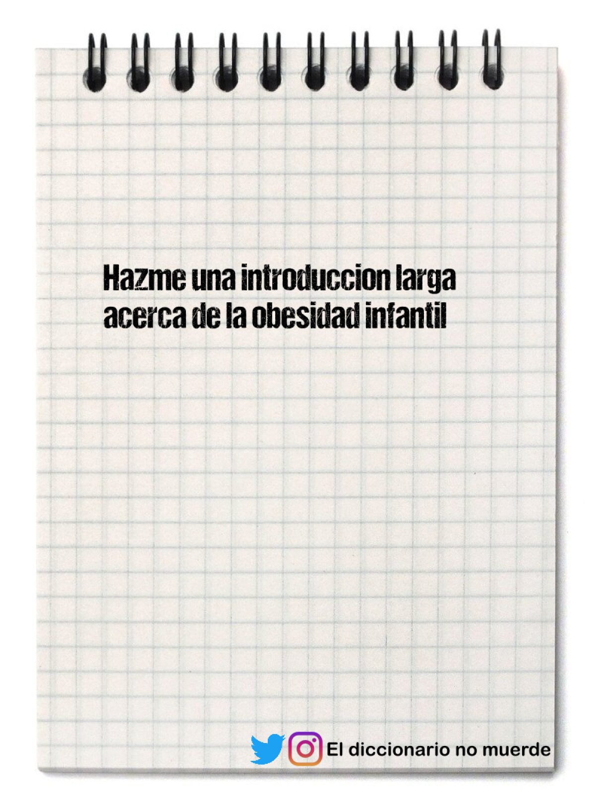 Hazme una introduccion larga acerca de la obesidad infantil