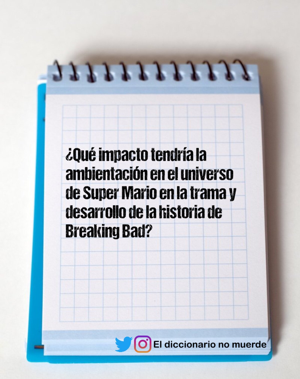 ¿Qué impacto tendría la ambientación en el universo de Super Mario en la trama y desarrollo de la historia de Breaking Bad?