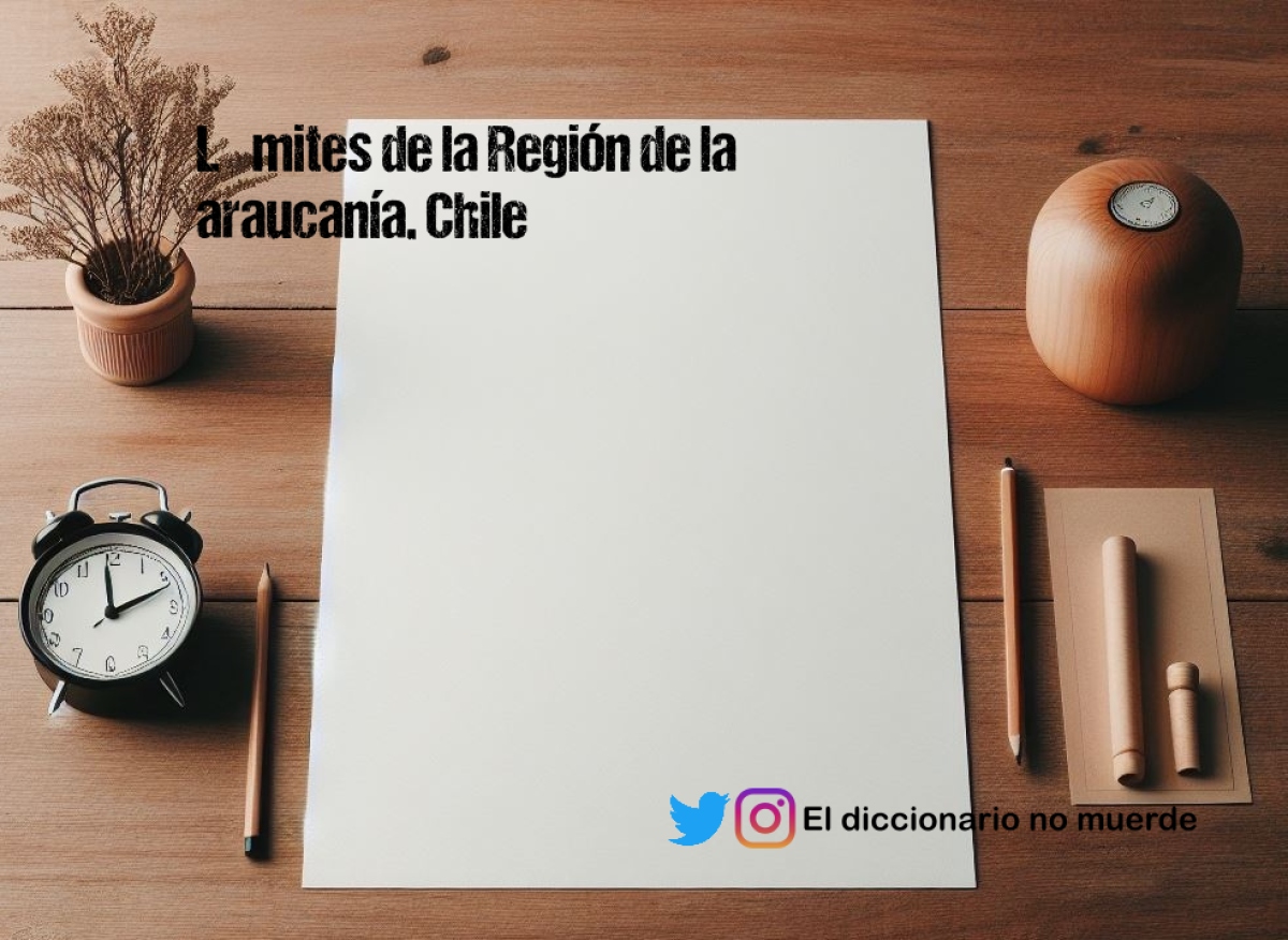 Lìmites de la Región de la araucanía. Chile