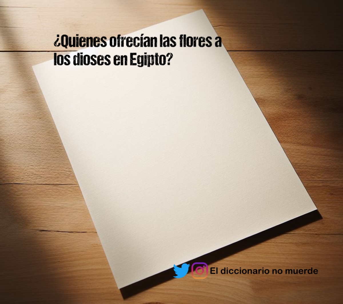 ¿Quienes ofrecían las flores a los dioses en Egipto?