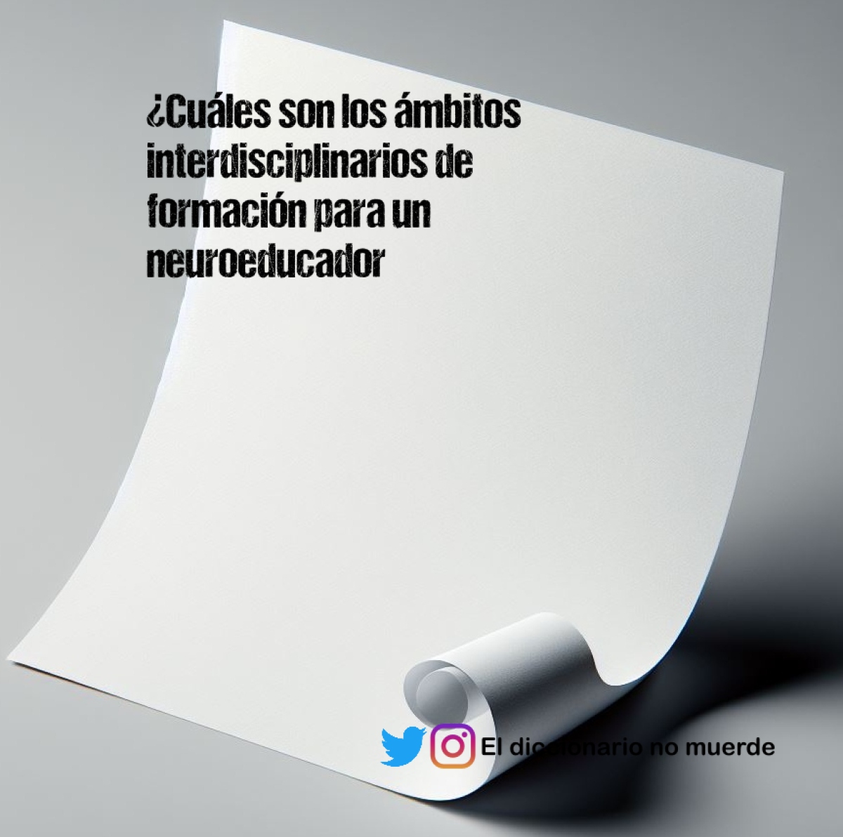 ¿Cuáles son los ámbitos interdisciplinarios de formación para un neuroeducador