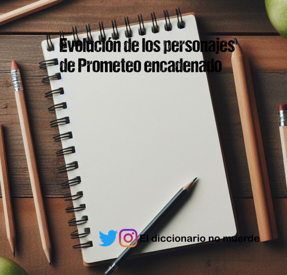 Evolución de los personajes de Prometeo encadenado