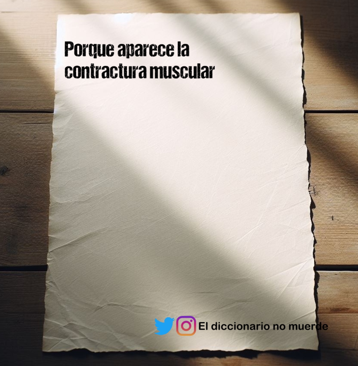 Porque aparece la contractura muscular