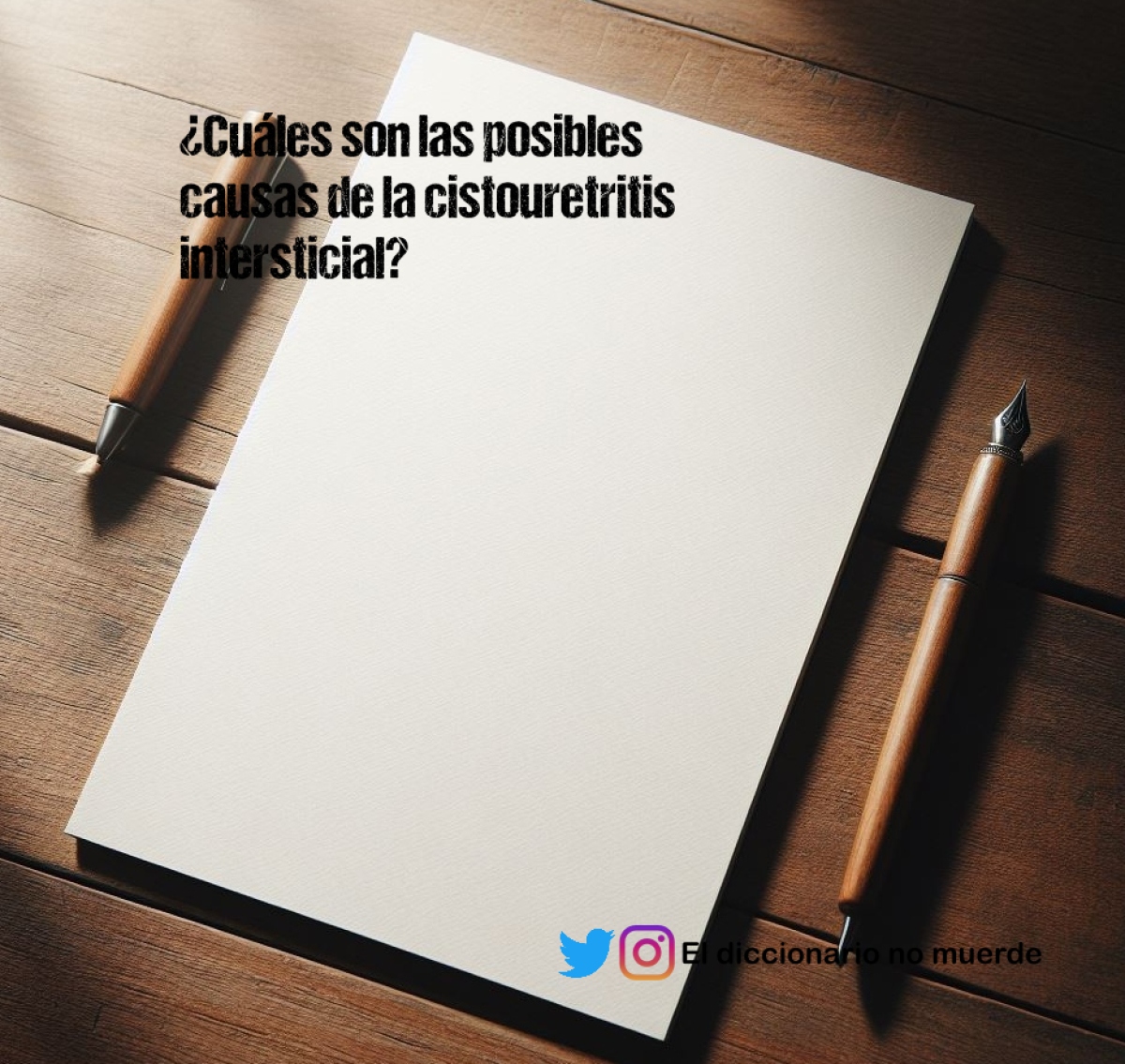 ¿Cuáles son las posibles causas de la cistouretritis intersticial?
