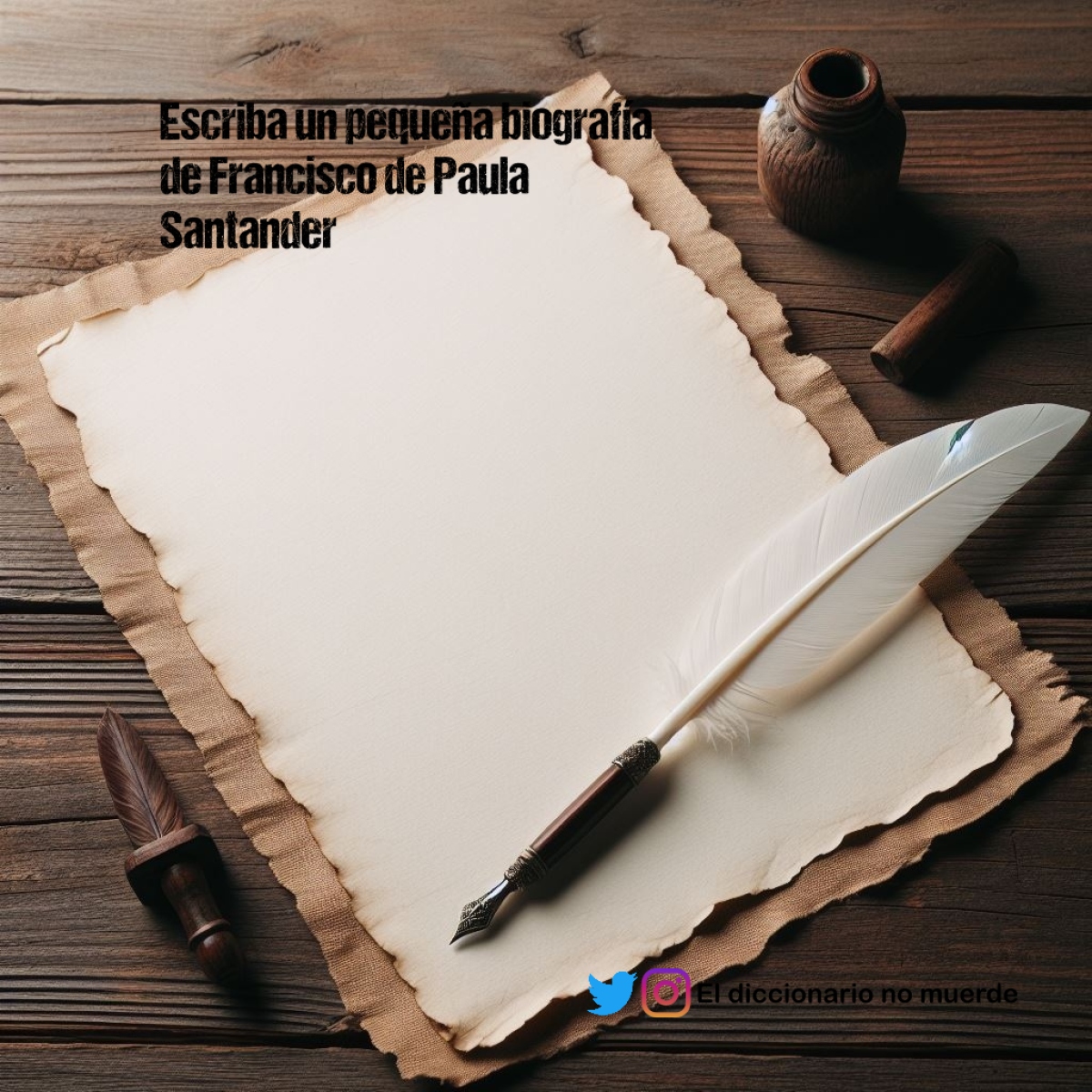 Escriba un pequeña biografía de Francisco de Paula Santander