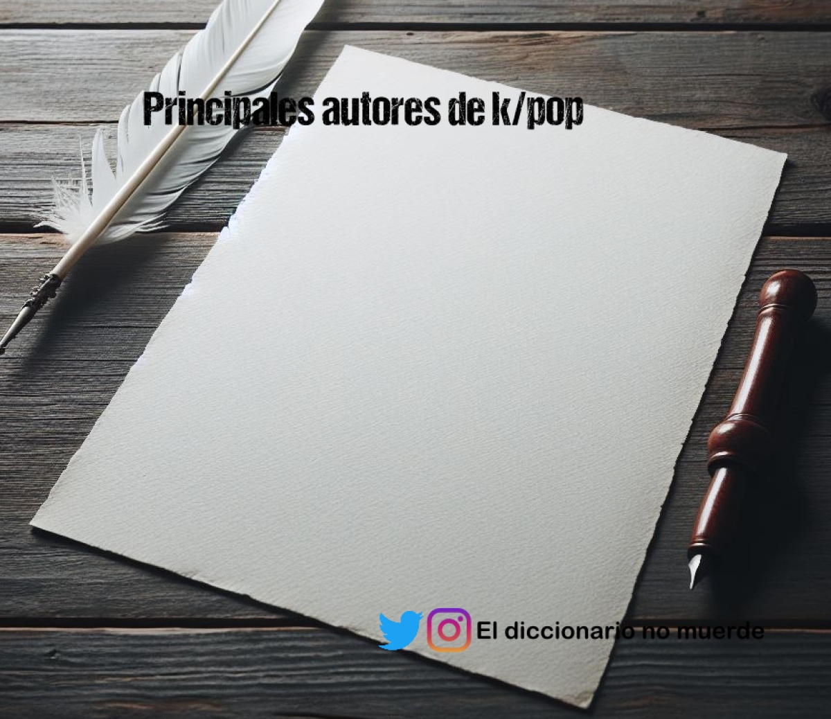 Principales autores de k/pop