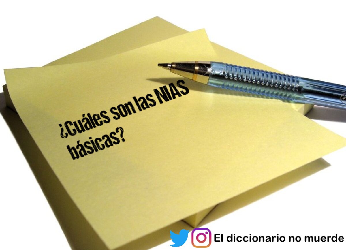 ¿Cuáles son las NIAS básicas?