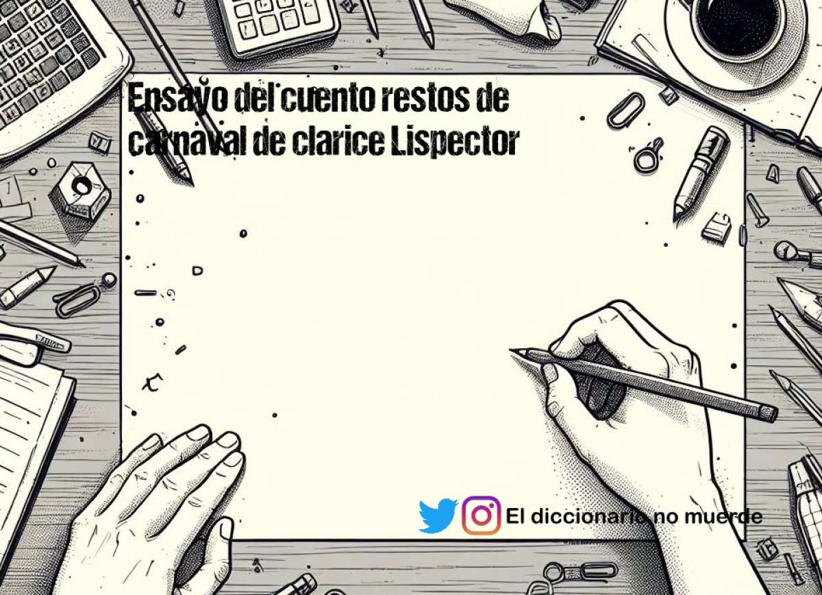 Ensayo del cuento restos de carnaval de clarice Lispector