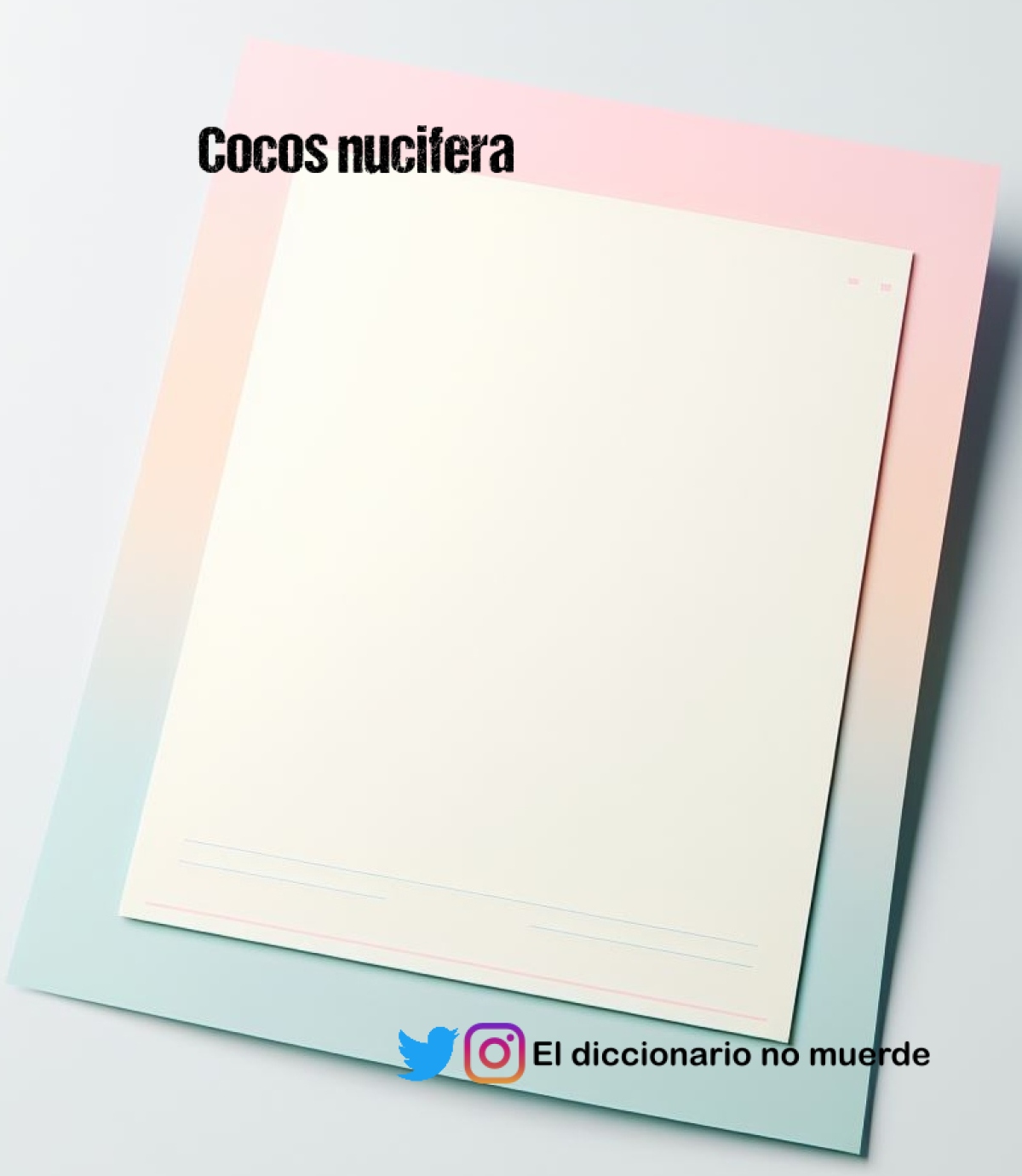 Cocos nucifera