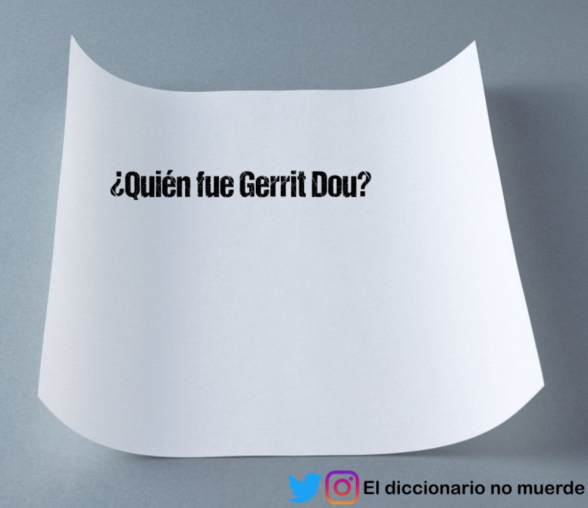 ¿Quién fue Gerrit Dou?