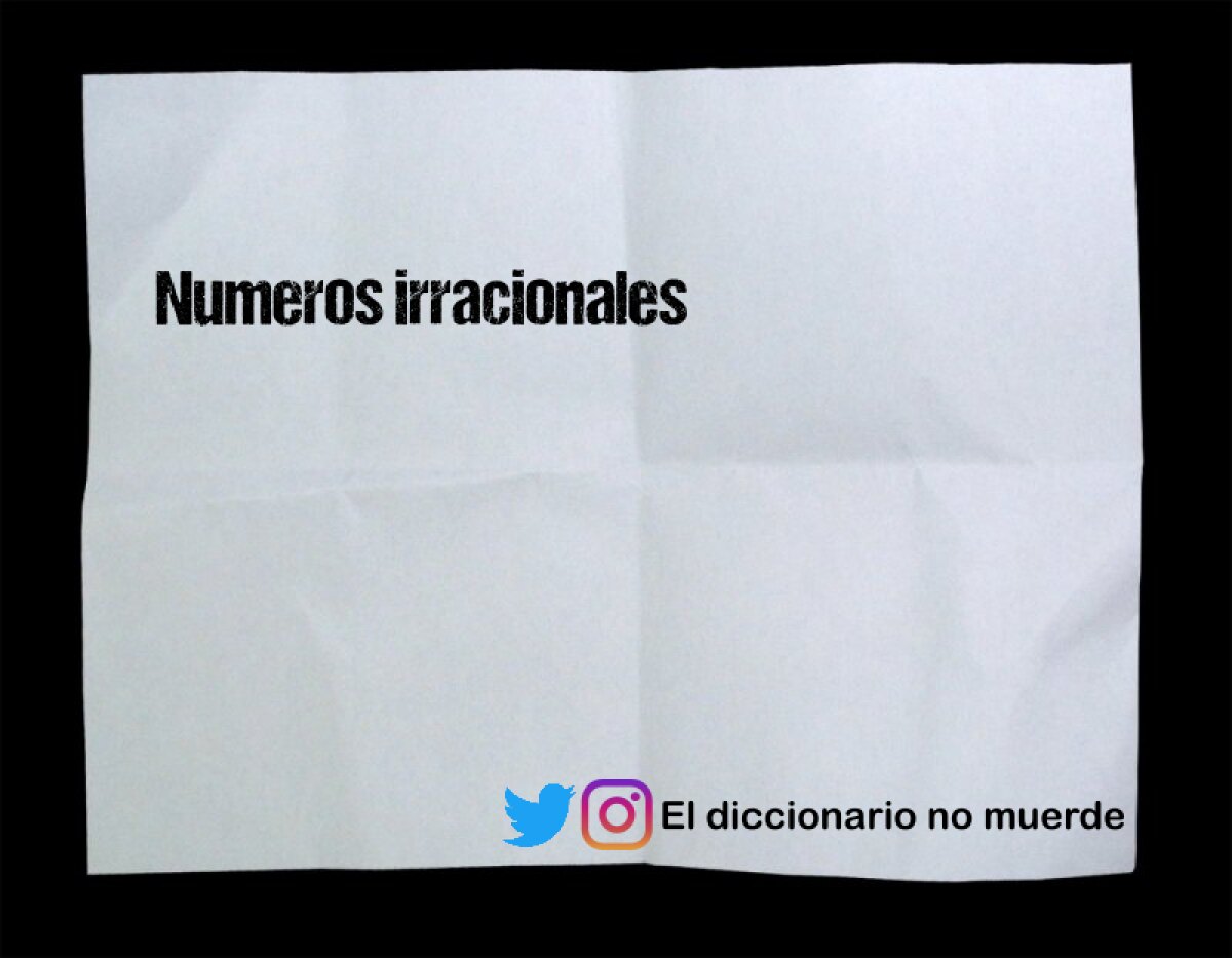 Numeros irracionales