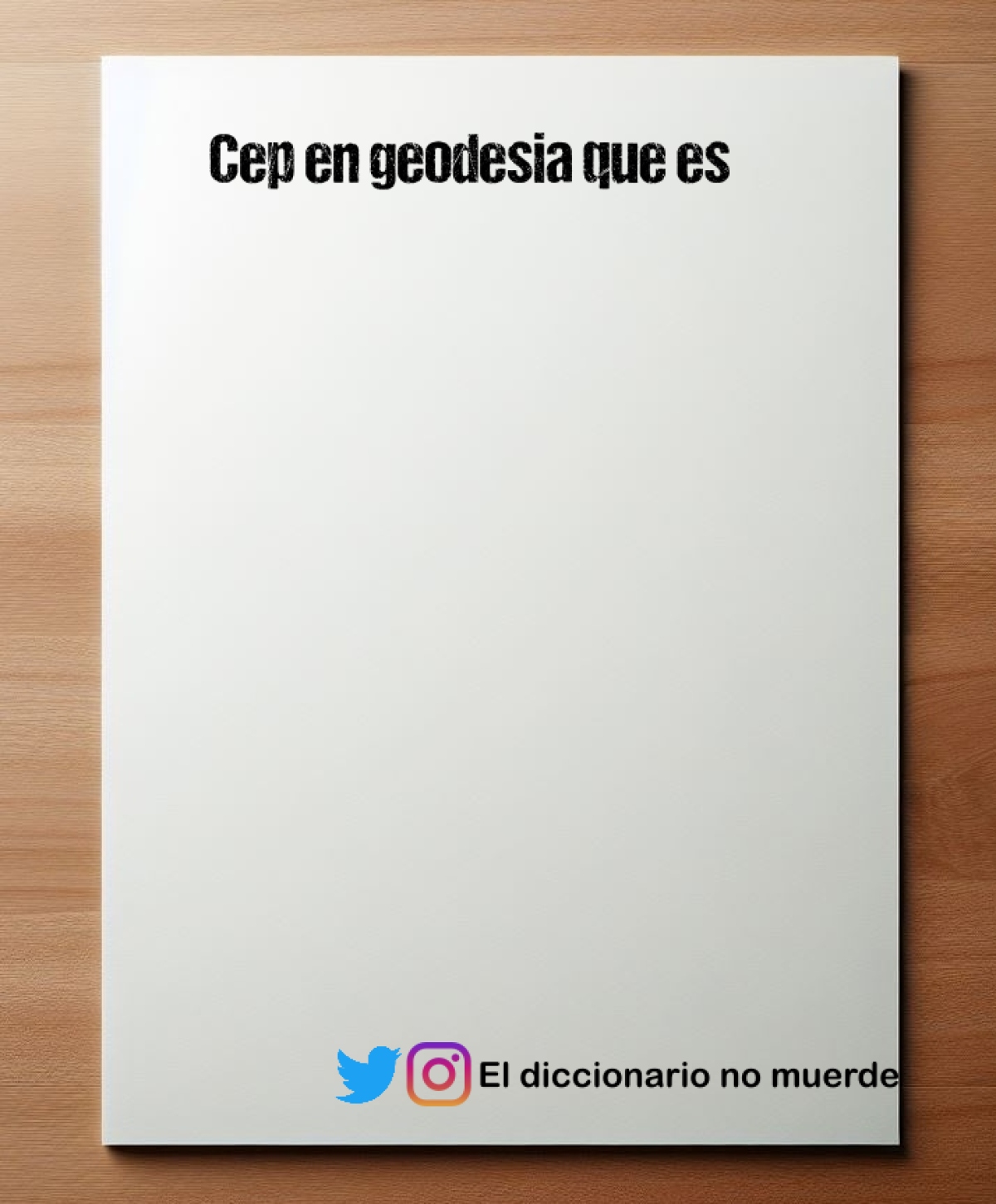 Cep en geodesia que es