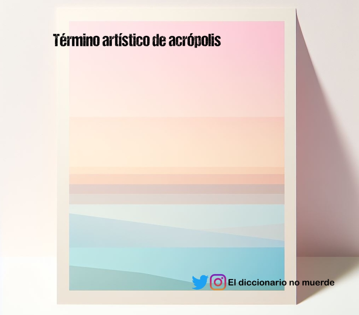 Término artístico de acrópolis