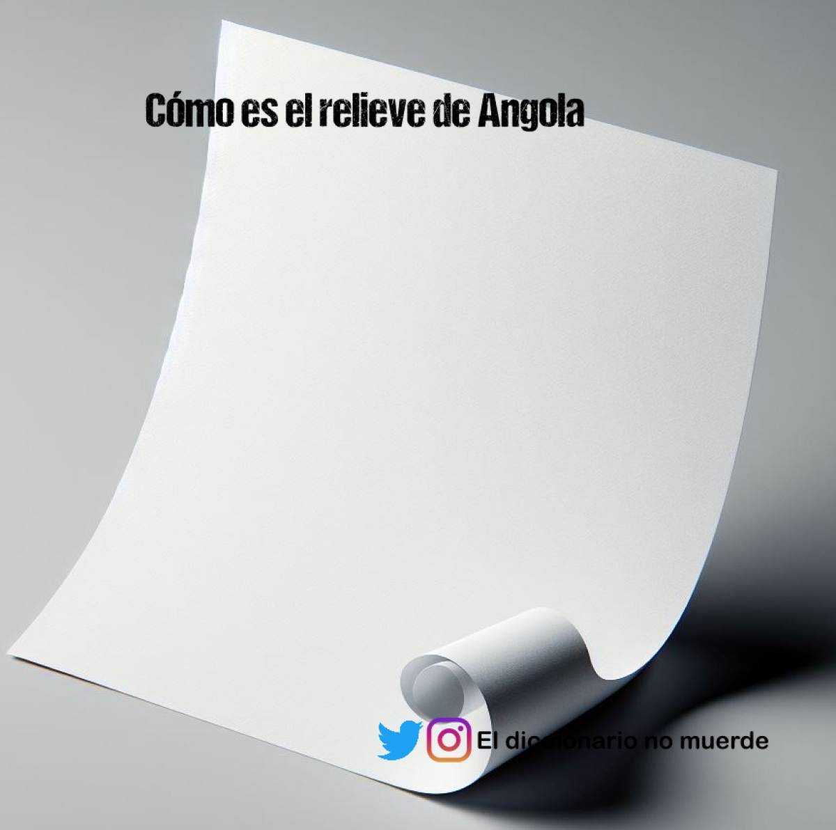 Cómo es el relieve de Angola