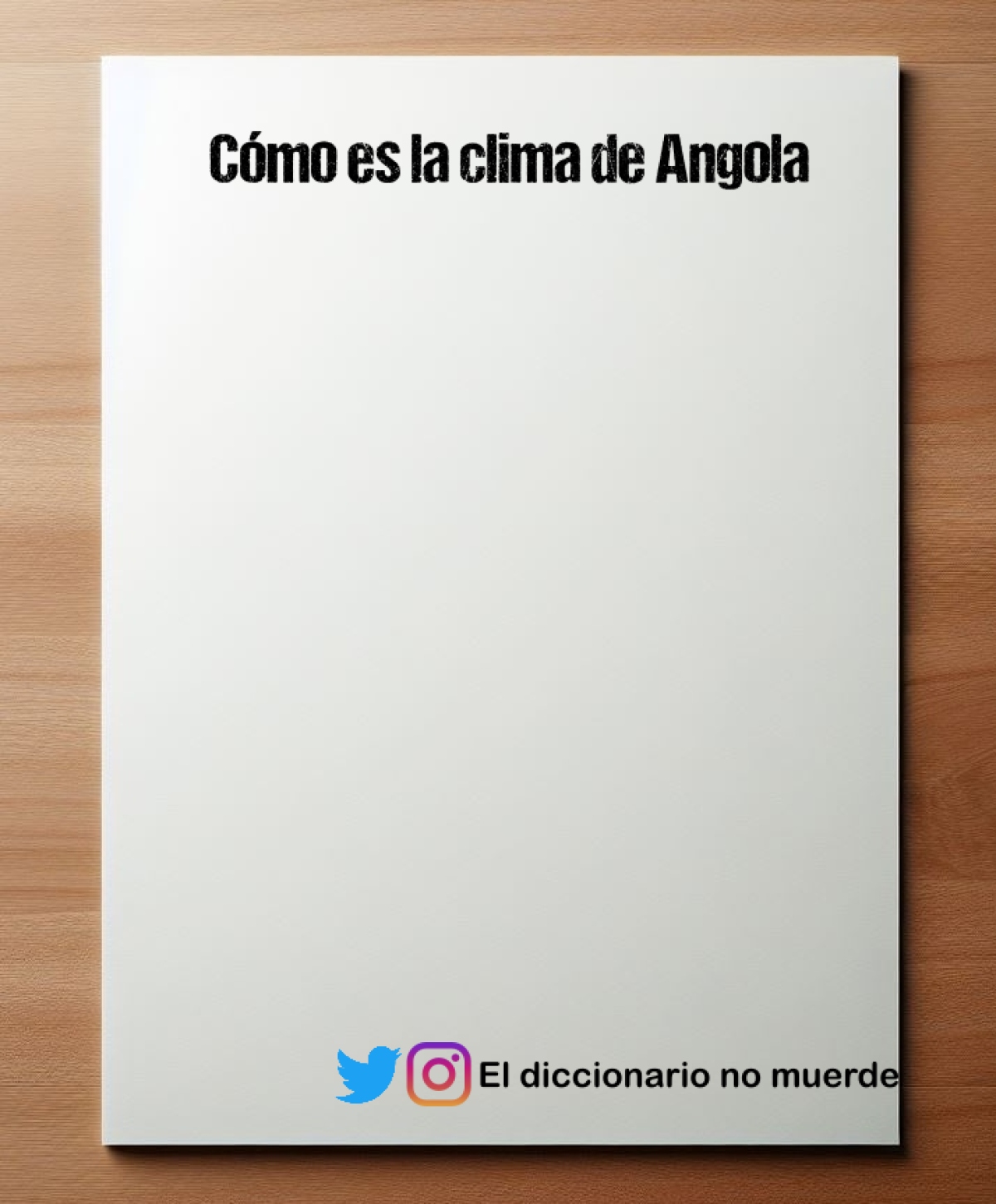 Cómo es la clima de Angola