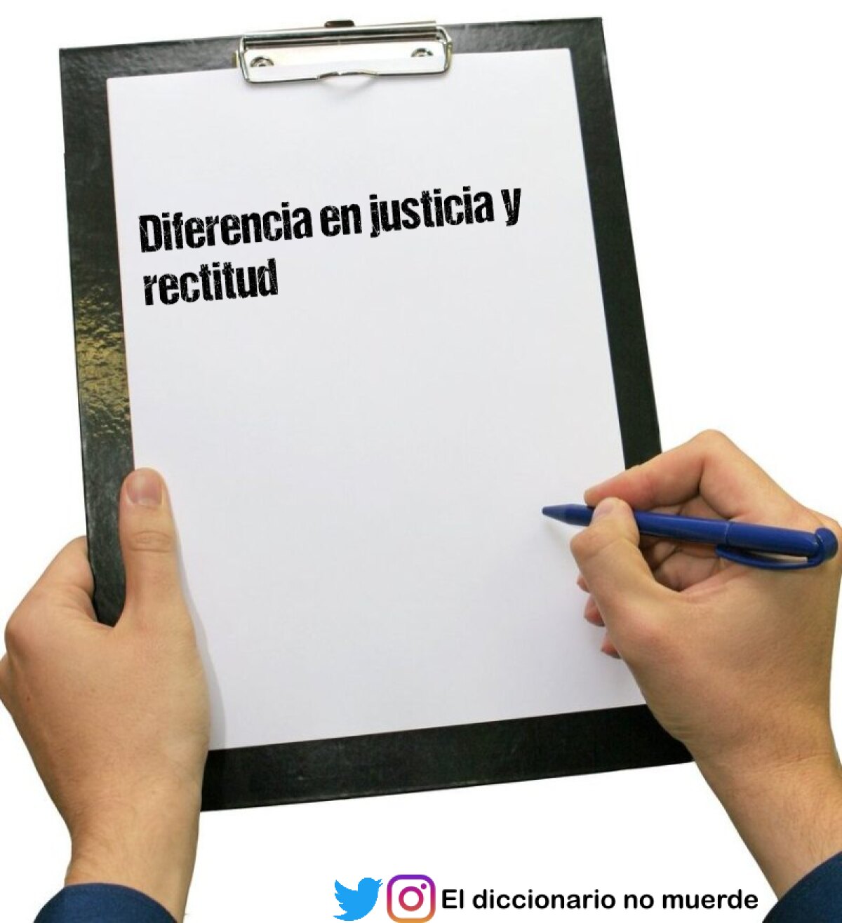 Diferencia en justicia y rectitud
