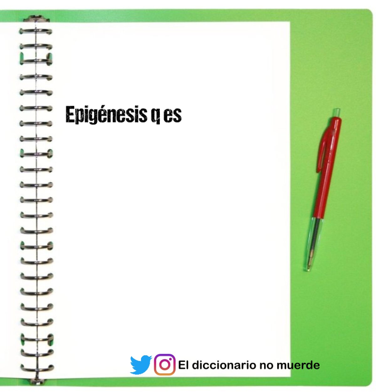 Epigénesis q es