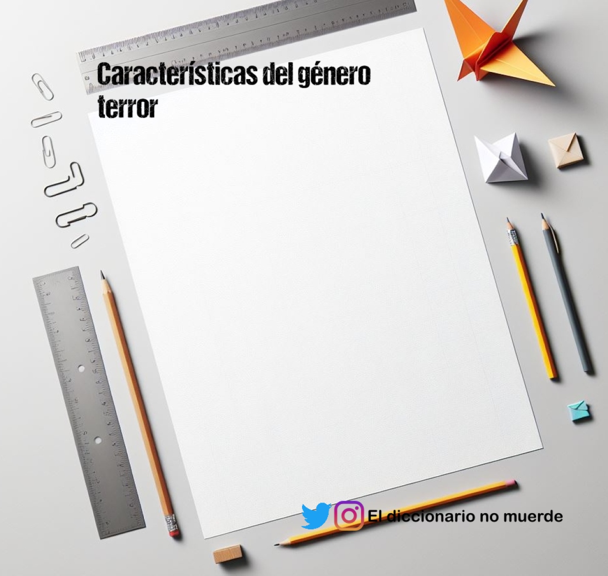 Características del género terror