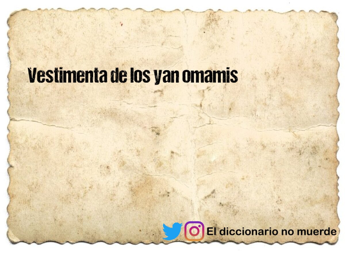 Vestimenta de los yan omamis