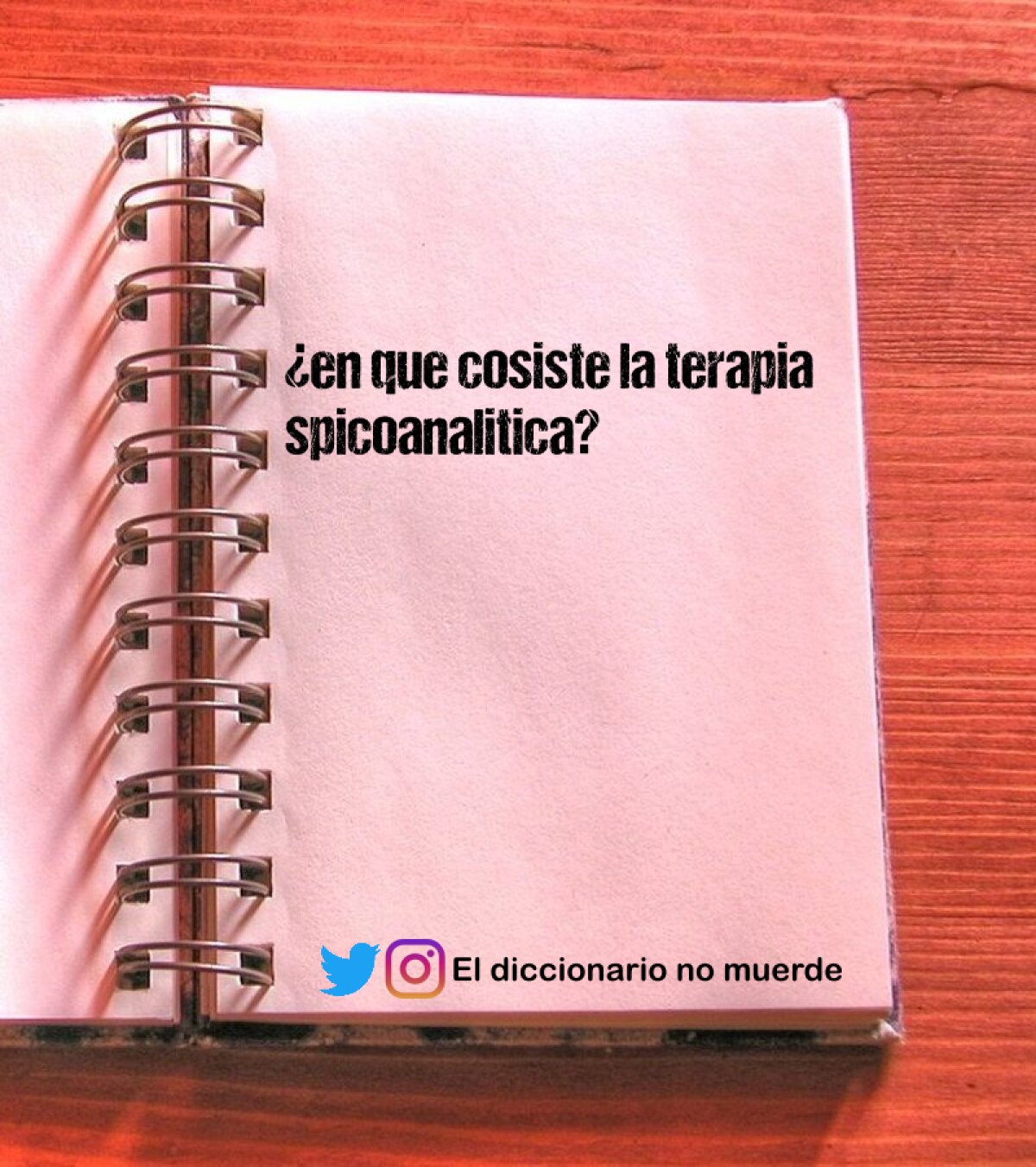 ¿en que cosiste la terapia spicoanalitica?