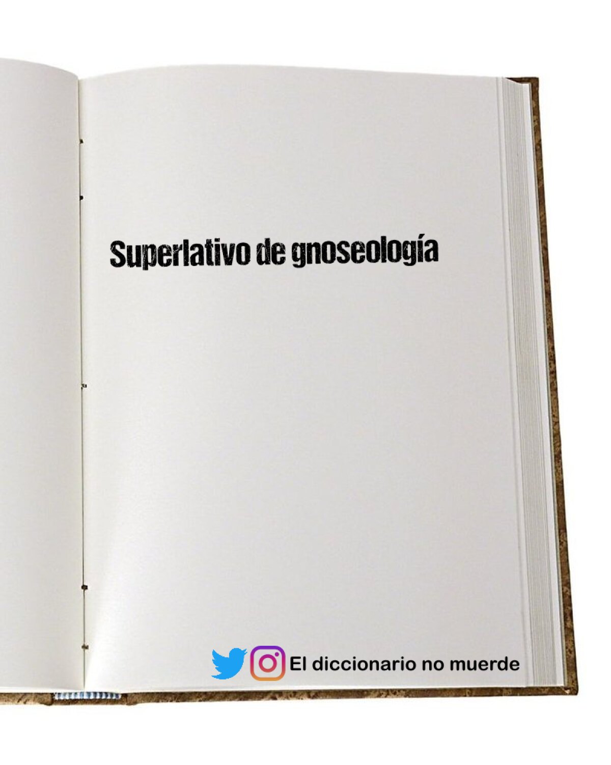 Superlativo de gnoseología 