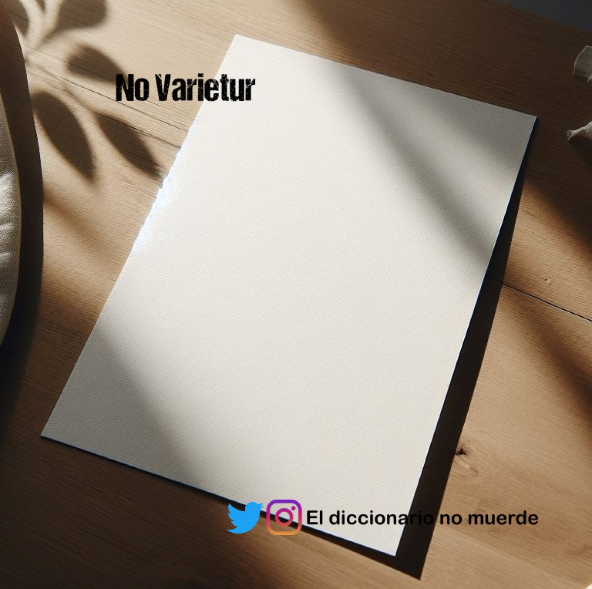 No Varietur