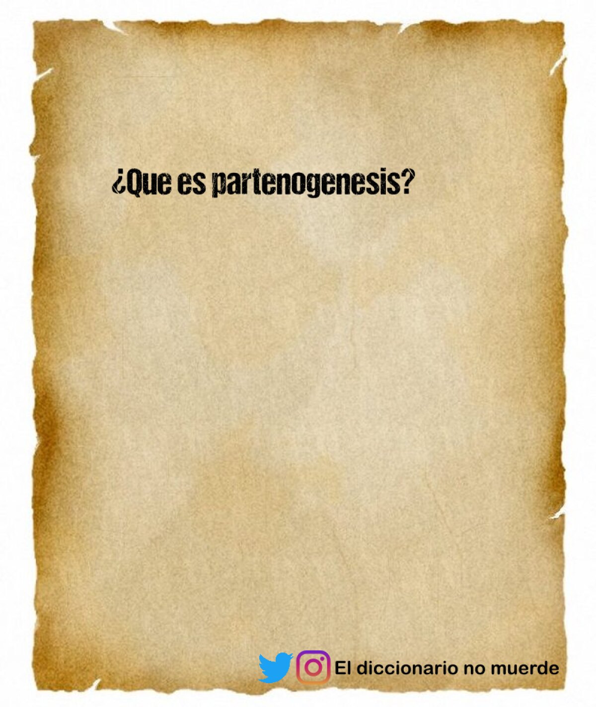 ¿Que es partenogenesis?
