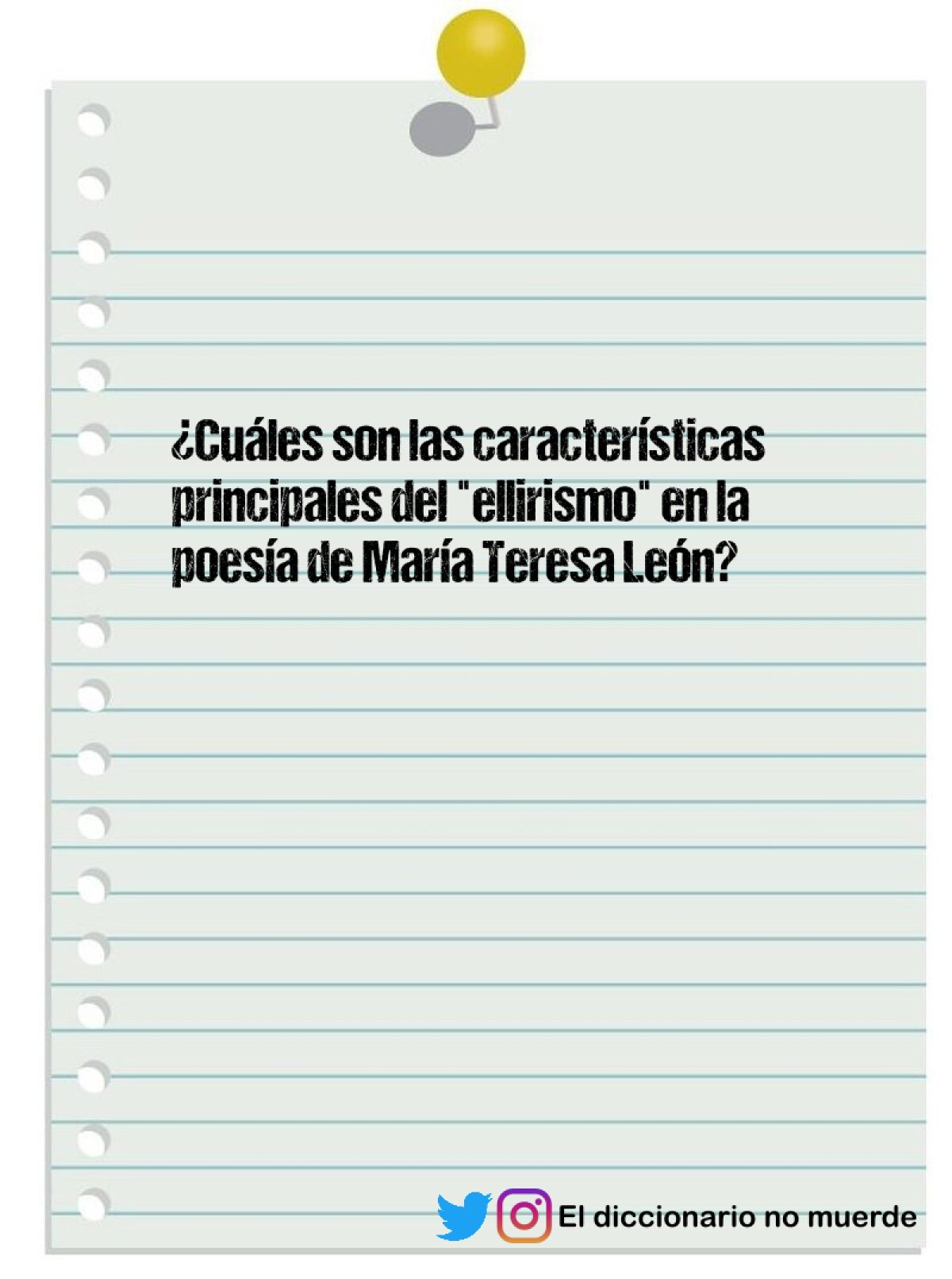 ¿Cuáles son las características principales del "ellirismo" en la poesía de María Teresa León?