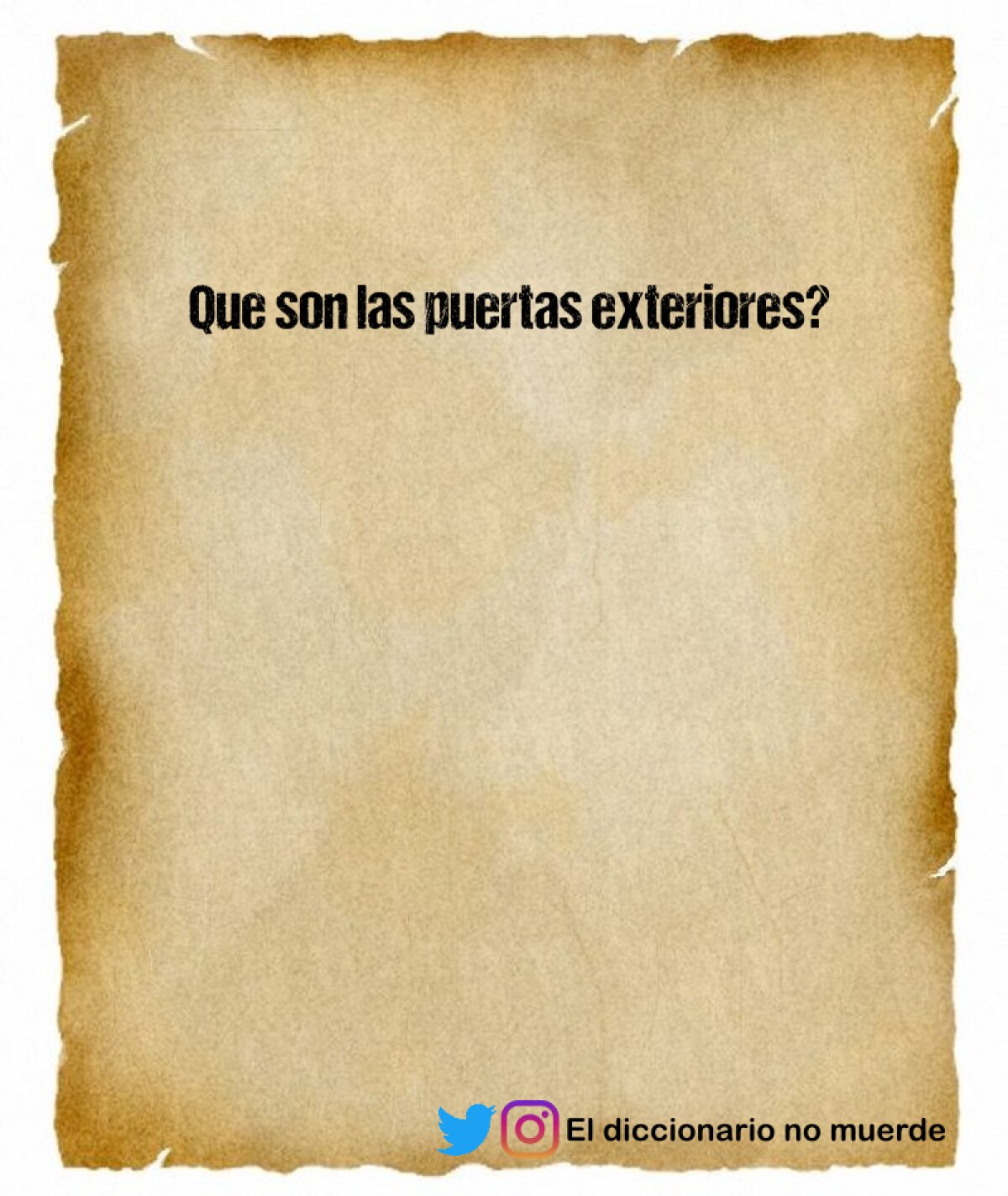 Que son las puertas exteriores?