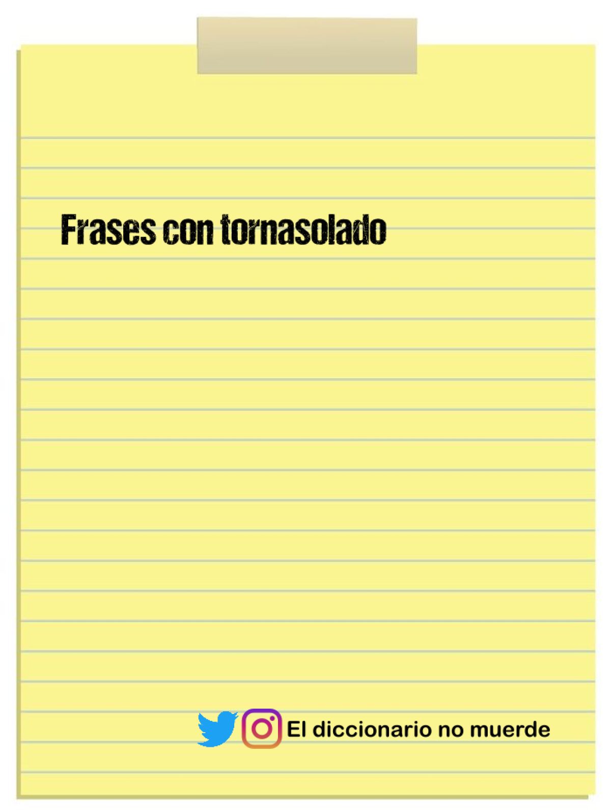 Frases con tornasolado