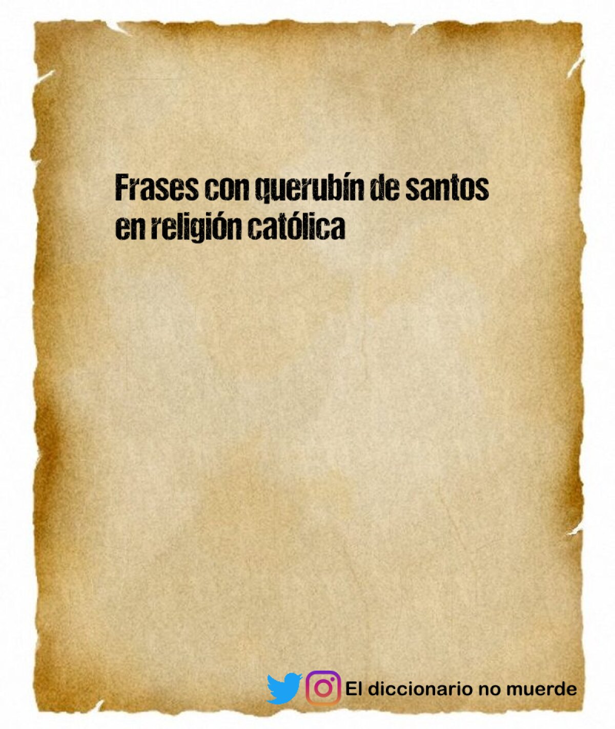 Frases con querubín de santos en religión católica