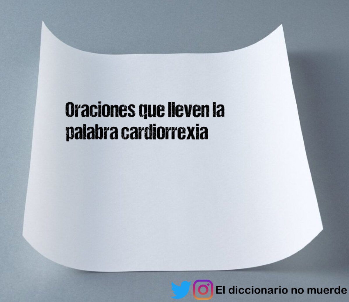 Oraciones que lleven la palabra cardiorrexia