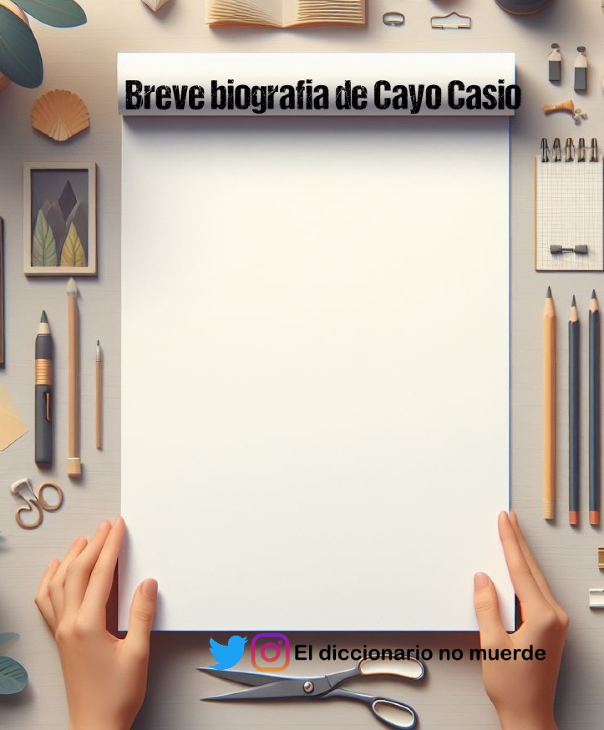 Breve biografia de Cayo Casio