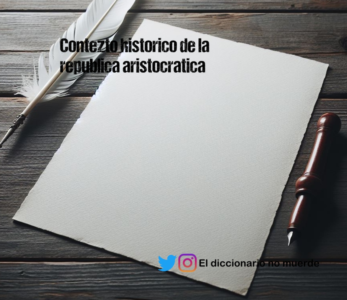 Contezto historico de la republica aristocratica