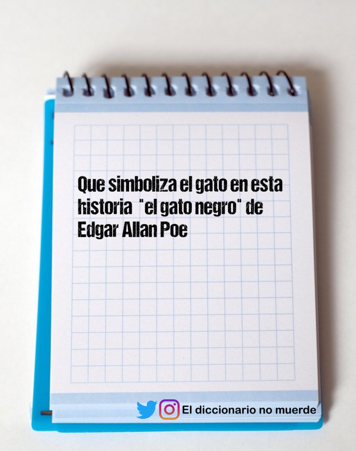 Que simboliza el gato en esta historia  "el gato negro" de Edgar Allan Poe