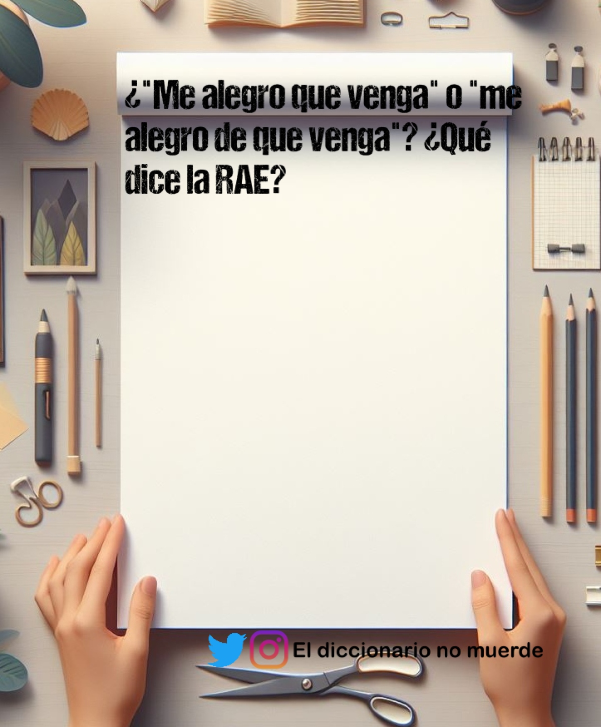 ¿"Me alegro que venga" o "me alegro de que venga"? ¿Qué dice la RAE?