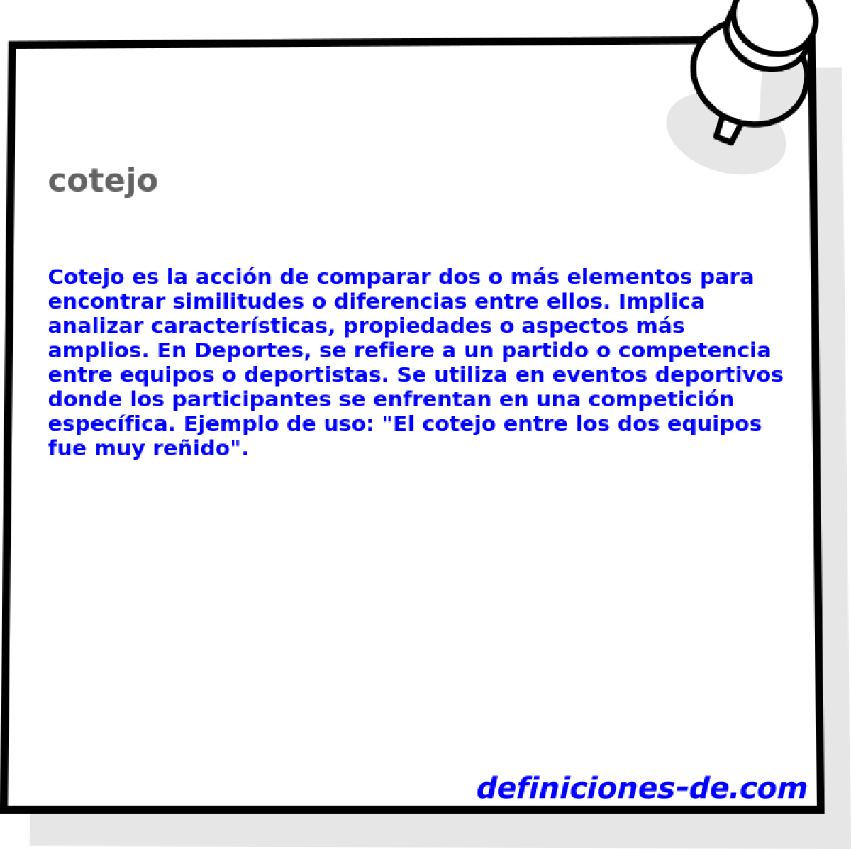 cotejo 