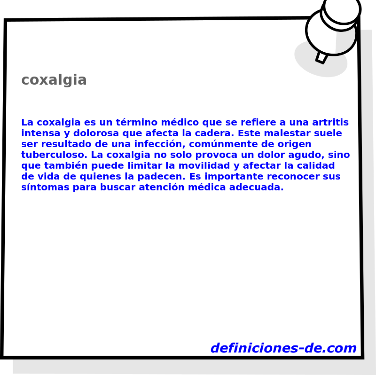 coxalgia 