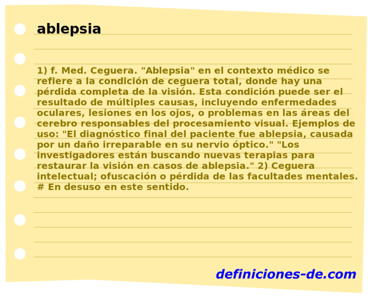 ablepsia 
