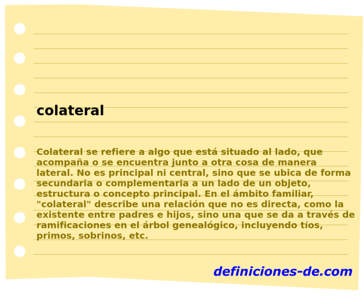 colateral 