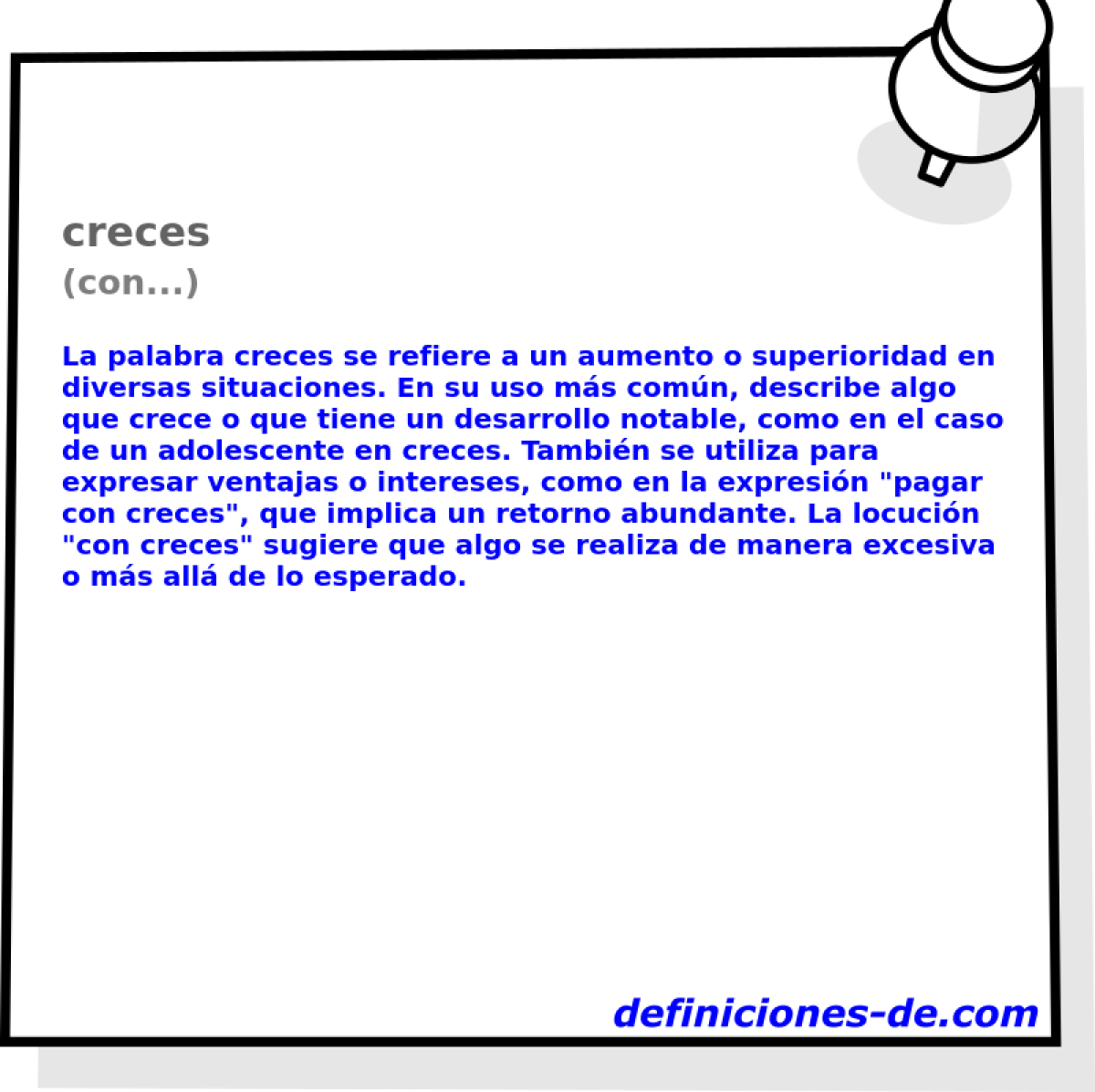 creces (con...)