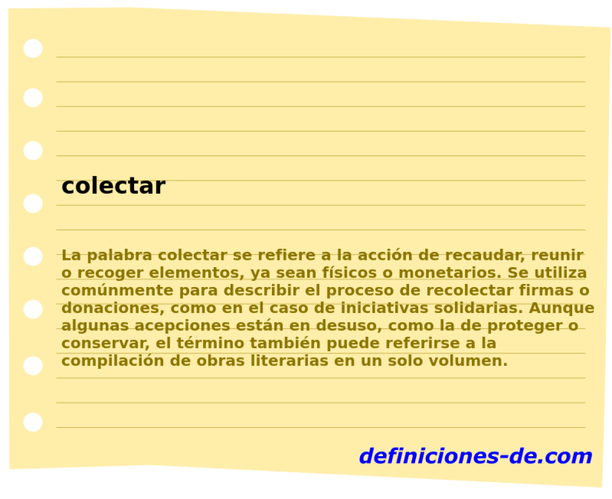 colectar 