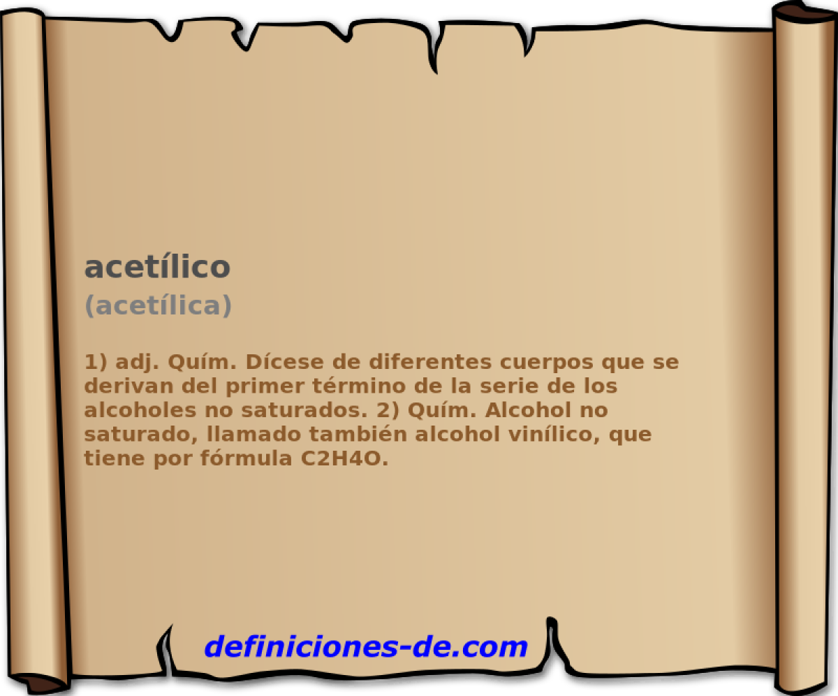 acetlico (acetlica)